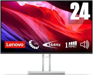 Lenovo L24-45 Monitor IPS 24" Full HD, 144Hz, HDMI e VGA, Ideale per Gaming