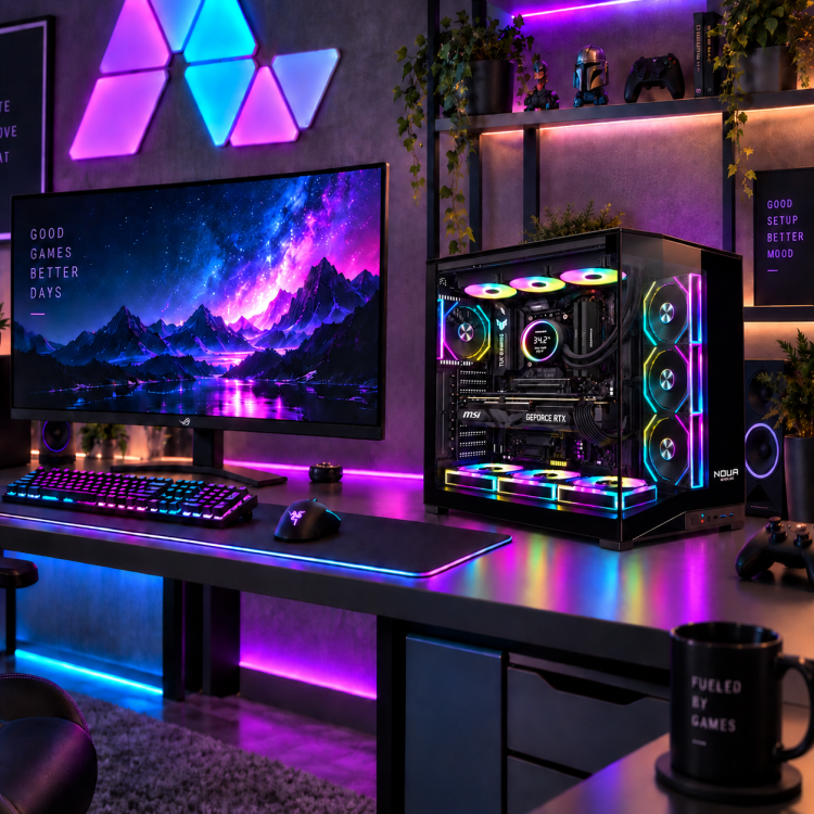 Ssd Nvme 1Tb NEMESIS X7 EVO Pc Gaming Ryzen 7 9850X3D, RTX 5070 12GB,Ram 32GB DDR5 6000 MHz,Ssd Nvme 1Tb,Dissipatore a Liquido 360mm, Windows 11 Pro – immagine 4