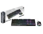 MSI Vigor GK30 Tastiera da Gaming, QWERTY Semi Mech-Membrane, resistente all'acqua, RGB, base antiscivolo