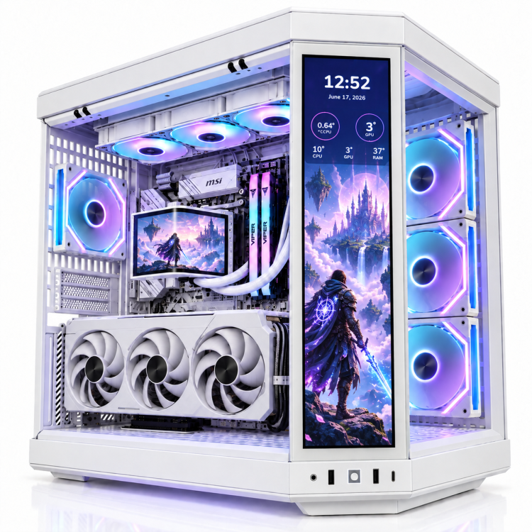 RTX 5070 12G VALKYRIE X7 EVO – Pc Gaming Ryzen 7 9850X3D, RTX 5070 12Gb,Ram 32GB DDR5 6000 MHz,Ssd Nvme 1Tb,Dissipatore a Liquido 360mm, Windows 11 Pro – immagine 2