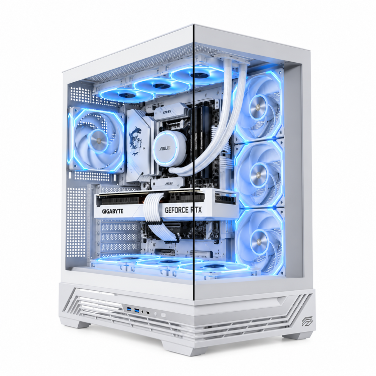RTX 5070 12G PRISMA X7 EVO – Pc Gaming Ryzen 7 7800X3D, RTX 5070 12G,Ram 32GB DDR5 6000 MHz,Ssd Nvme 1Tb,Dissipatore a Liquido 360mm, Windows 11 Pro – immagine 2