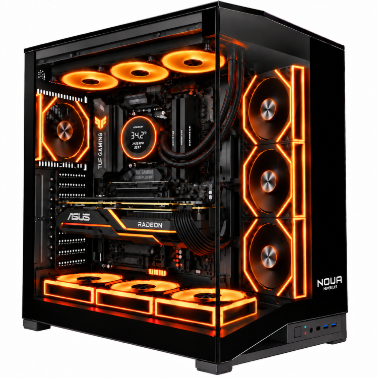 NEMESIS RX9 - Pc Gaming Ryzen 7 9850X3D NEMESIS RX9 - Pc Gaming Ryzen 7 9850X3D, RX 9070 16GB,Ram 32GB DDR5 6000 MHz,Ssd Nvme 1Tb,Dissipatore a Liquido 360mm, Windows 11 Pro