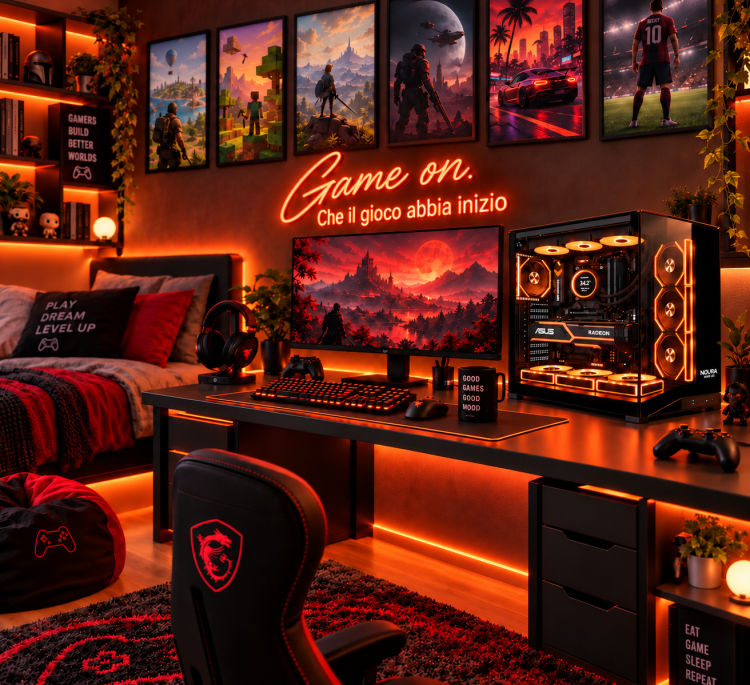Windows 11 Pro NEMESIS RX9 - Pc Gaming Ryzen 7 9850X3D, RX 9070 16GB,Ram 32GB DDR5 6000 MHz,Ssd Nvme 1Tb,Dissipatore a Liquido 360mm, Windows 11 Pro – immagine 6