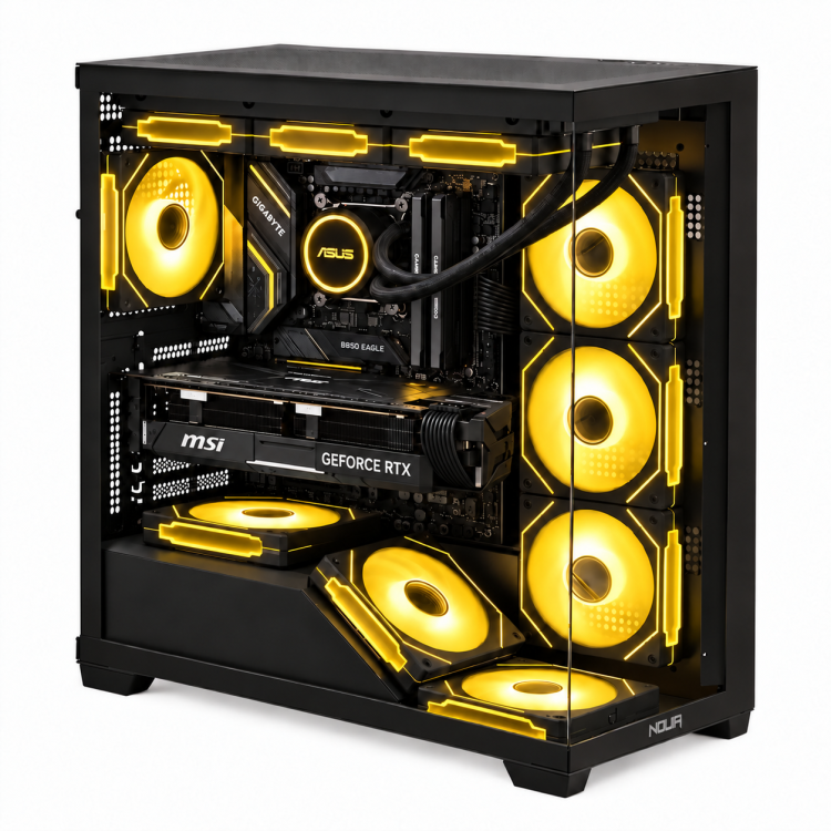 RTX 5070 Ti 16Gb VORTEX X7 – Pc Gaming Ryzen 7 9700X, RTX 5070 Ti 16Gb,Ram 32GB DDR5 6000 MHz,Ssd Nvme 1Tb,Dissipatore a Liquido 360mm, Windows 11 Pro – immagine 2