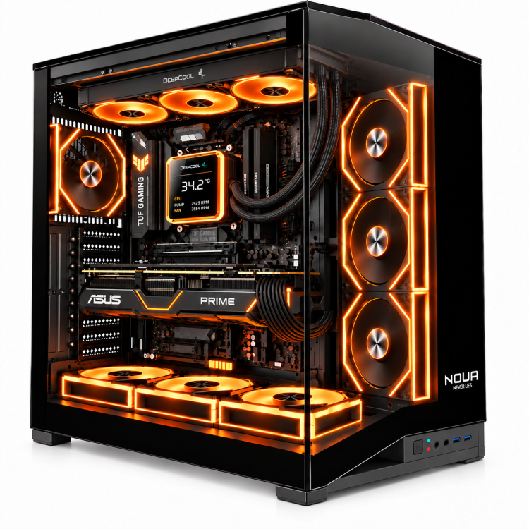Ssd Nvme 1Tb NEMESIS RX9 PRO – Pc Gaming Ryzen 7 9850X3D, RX 9070 16GB,Ram 32GB DDR5 6000 MHz,Ssd Nvme 1Tb,Dissipatore a Liquido 360mm, Windows 11 Pro – immagine 4
