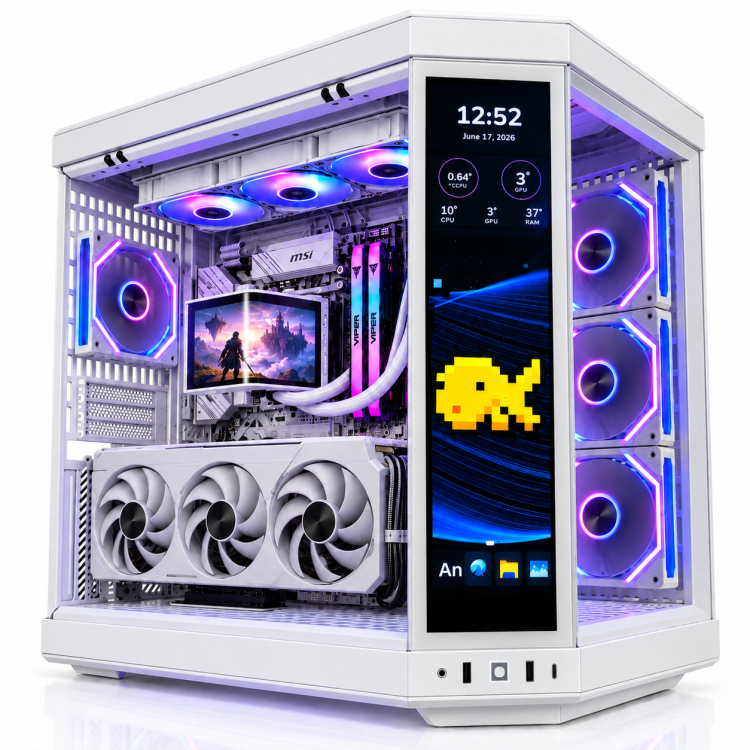 Dissipatore a Liquido 360mm VALKYRIE X7 EVO – Pc Gaming Ryzen 7 9850X3D, RTX 5070 12Gb,Ram 32GB DDR5 6000 MHz,Ssd Nvme 1Tb,Dissipatore a Liquido 360mm, Windows 11 Pro – immagine 5