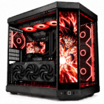 ARES Y70 PRO – Pc Gaming Ryzen 7 7800X3D, RTX 5070 Ti 16G,Ram 32GB DDR5 6000 MHz,Ssd Nvme 1Tb,Dissipatore a Liquido 360mm, Windows 11 Pro