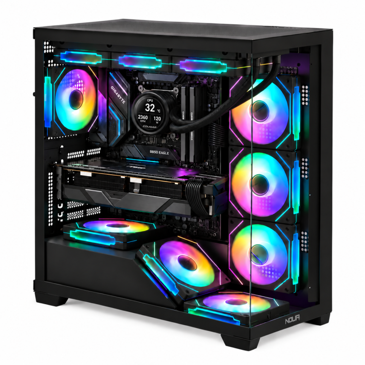 RX 9070 16Gb LEGION RX9 PRO – Pc Gaming Ryzen 5 9600X, RX 9070 16Gb,Ram 32GB DDR5 6000 MHz,Ssd Nvme 1Tb,Dissipatore a Liquido 360mm, Windows 11 Pro – immagine 2